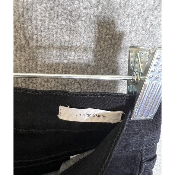 Frame Denim Le High Skinny‎ Jeans Womens Size 26 Stretch Black Made in USA - Picture 4 of 11